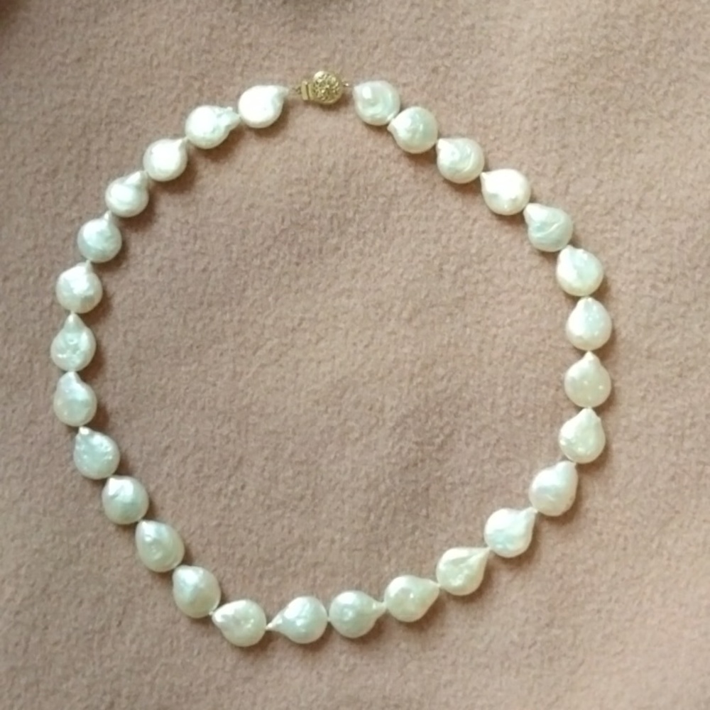 Genuine Baroque Pearl Necklace
